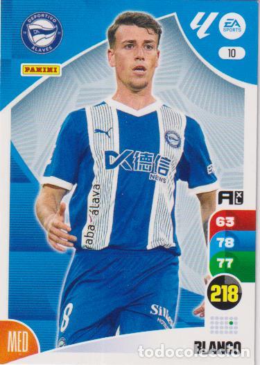 Cromos de F&uacute;tbol: ADRENALYN 2024-25 N&ordm;10 &ndash; D.ALAVES &ndash; BLANCO