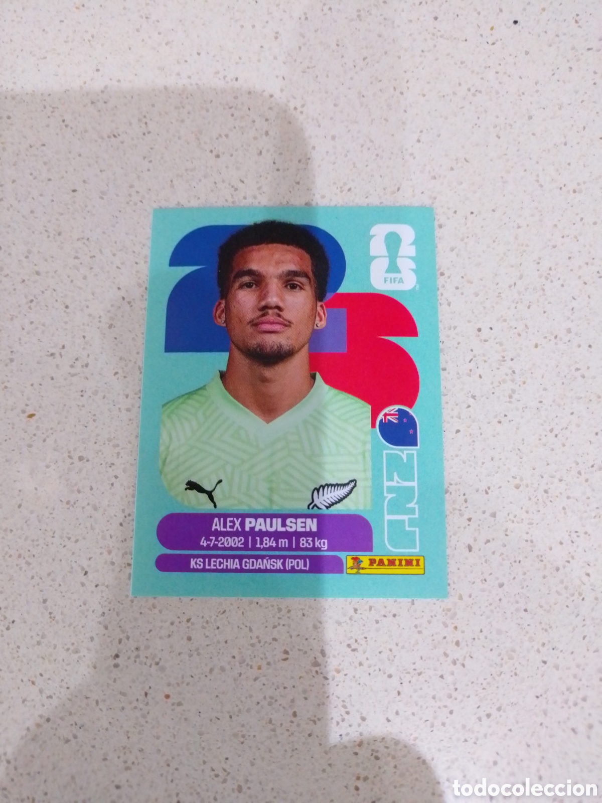Cromos de Futebol: CROMO NUMERO 3 PAULSEN NUEVA ZELANDA. MUNDIAL 2026. PANINI.