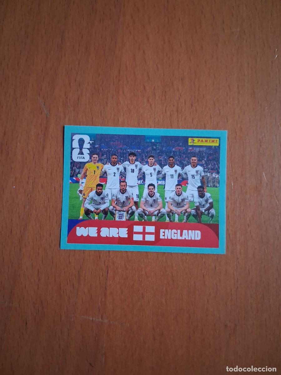 Cromos de F&uacute;tbol: Fifa World Cup 26 Mundial 2026 ENG 13 Inglaterra Foto de Equipo Plantilla Alineaci&oacute;n