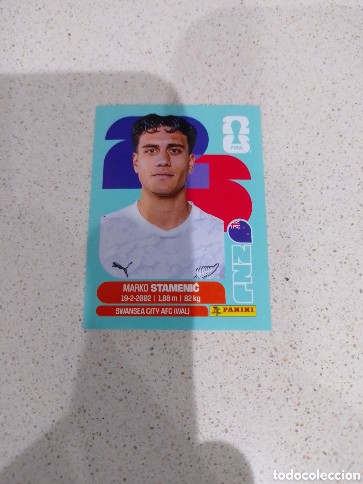Cromos de F&uacute;tbol: CROMO NUMERO 15 STAMENIC NUEVA ZELANDA. MUNDIAL 2026. PANINI.