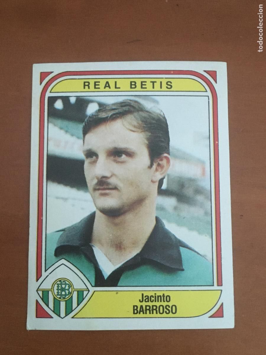 Cromos de F&uacute;tbol: barroso betis cromo n&ordm; 54 futbol 84 panini nunca pegado nuevo de sobre