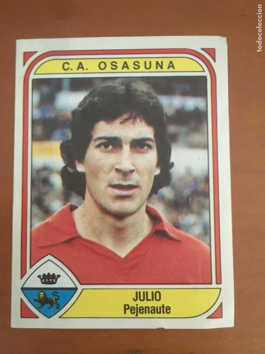 Cromos de F&uacute;tbol: julio osasuna cromo n&ordm; 197 futbol 84 panini nunca pegado nuevo de sobre