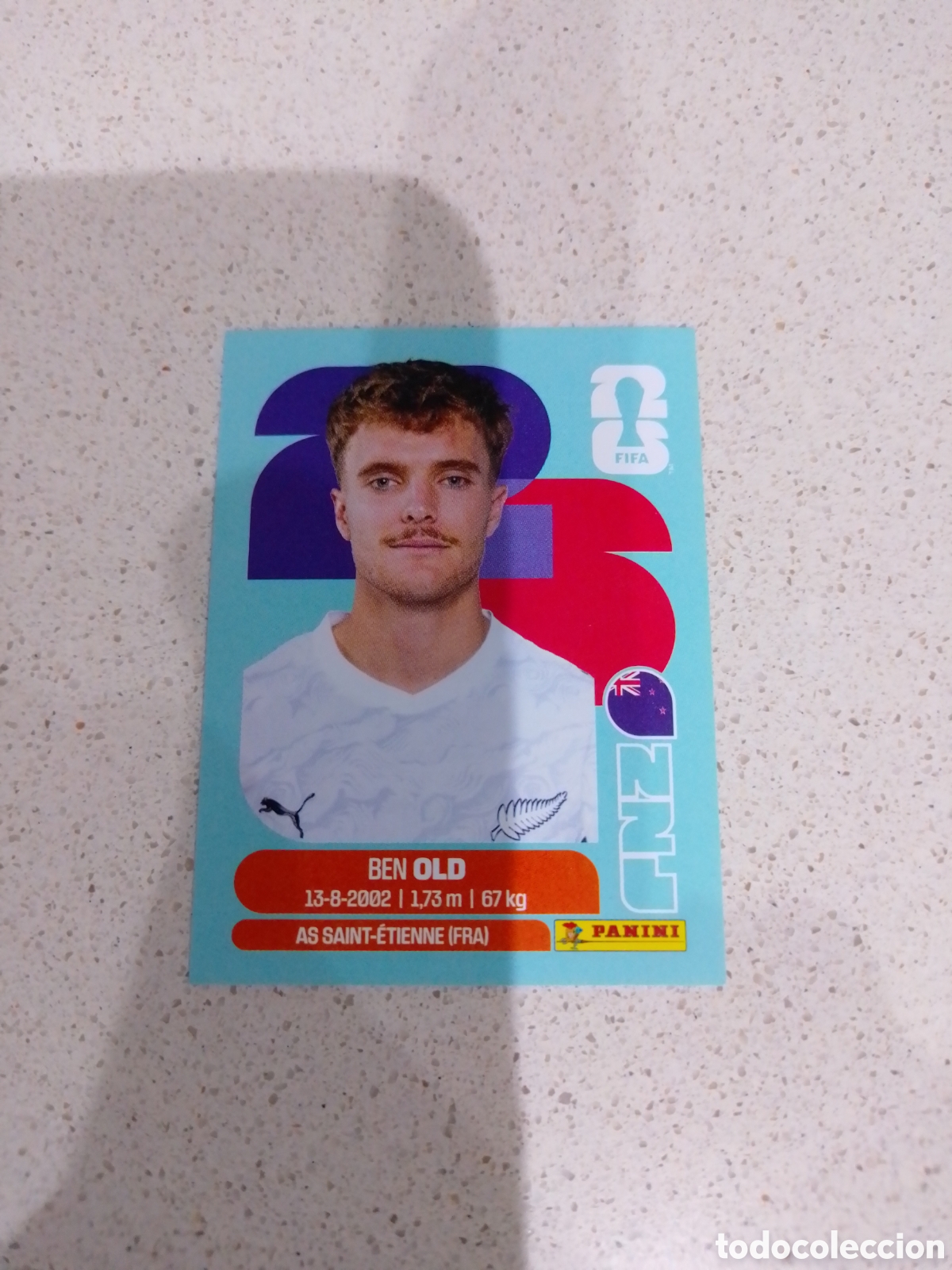 Cromos de F&uacute;tbol: CROMO NUMERO 16 OLD NUEVA ZELANDA. MUNDIAL 2026. PANINI.