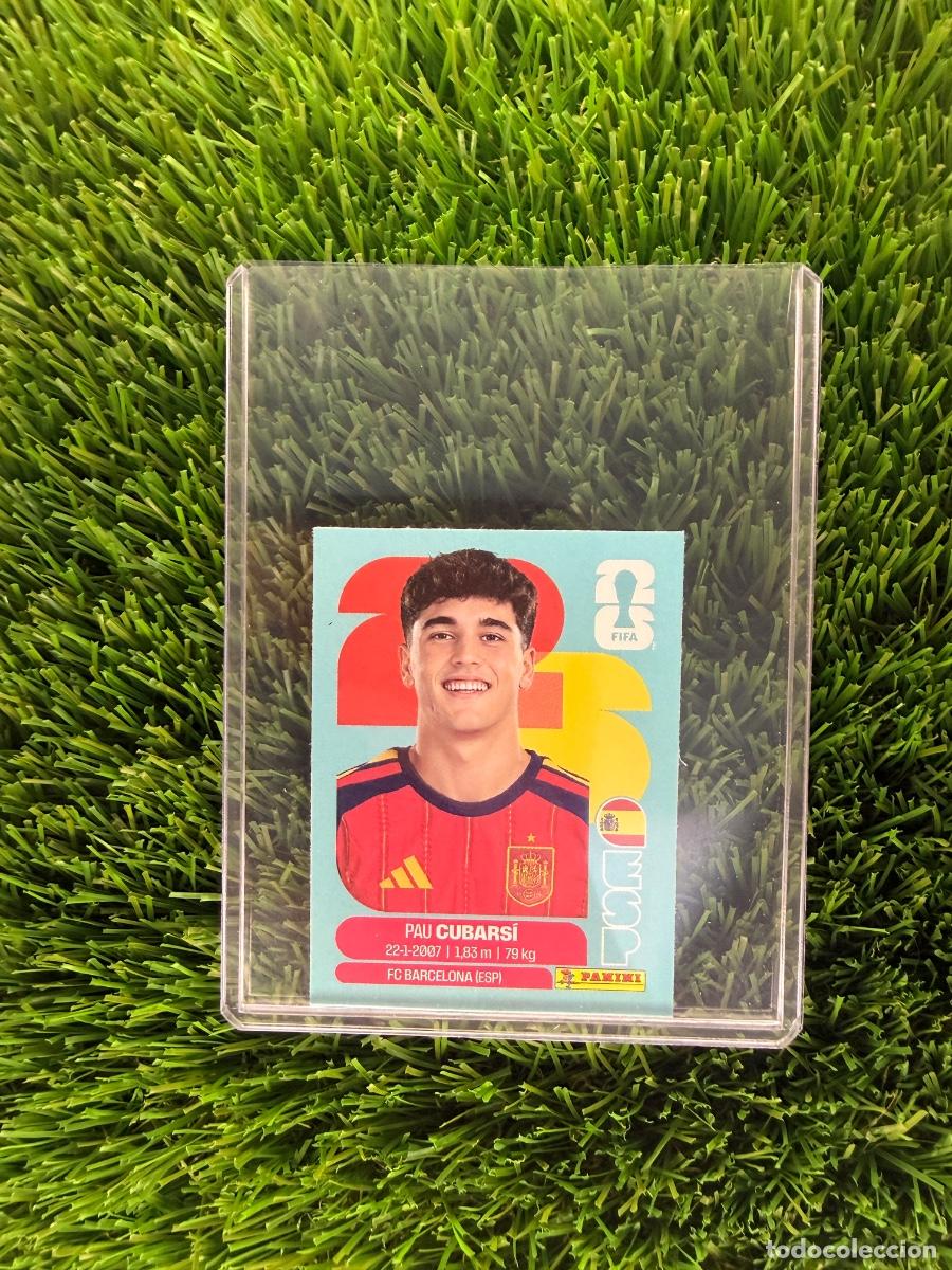 Cromos de F&uacute;tbol: N&ordm; ESPJ3 Pau Cubars&iacute; Actualizaci&oacute;n Jug&oacute;n Espa&ntilde;a Mundial 2026 Stickers