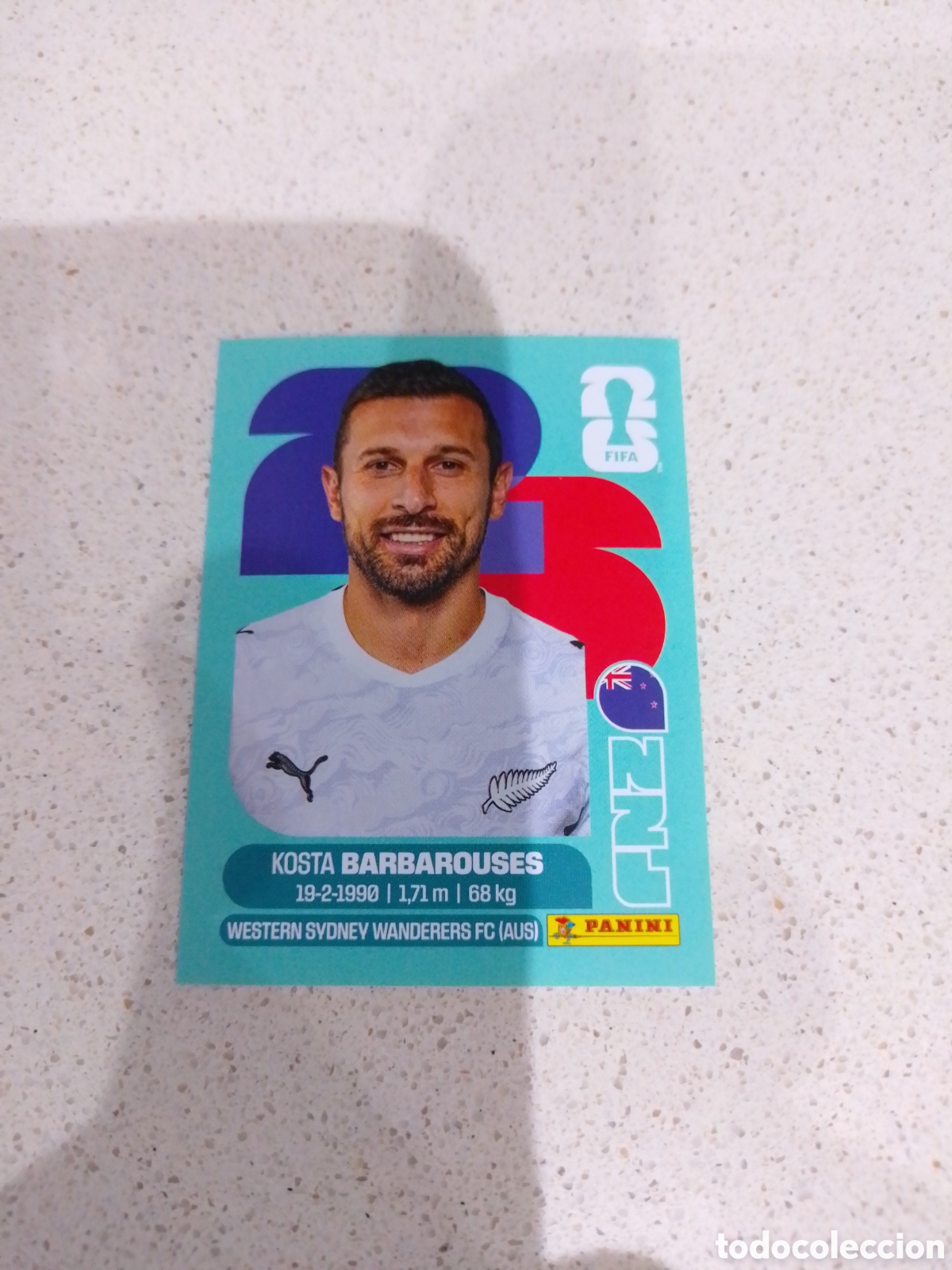 Figurine di Calcio: CROMO NUMERO 20 BARBAROUSES NUEVA ZELANDA. MUNDIAL 2026. PANINI.