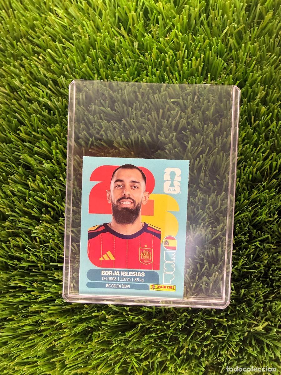 Figurine di Calcio: N&ordm; ESPJ6 Borja Iglesias Actualizaci&oacute;n Jug&oacute;n Espa&ntilde;a Mundial 2026 Stickers