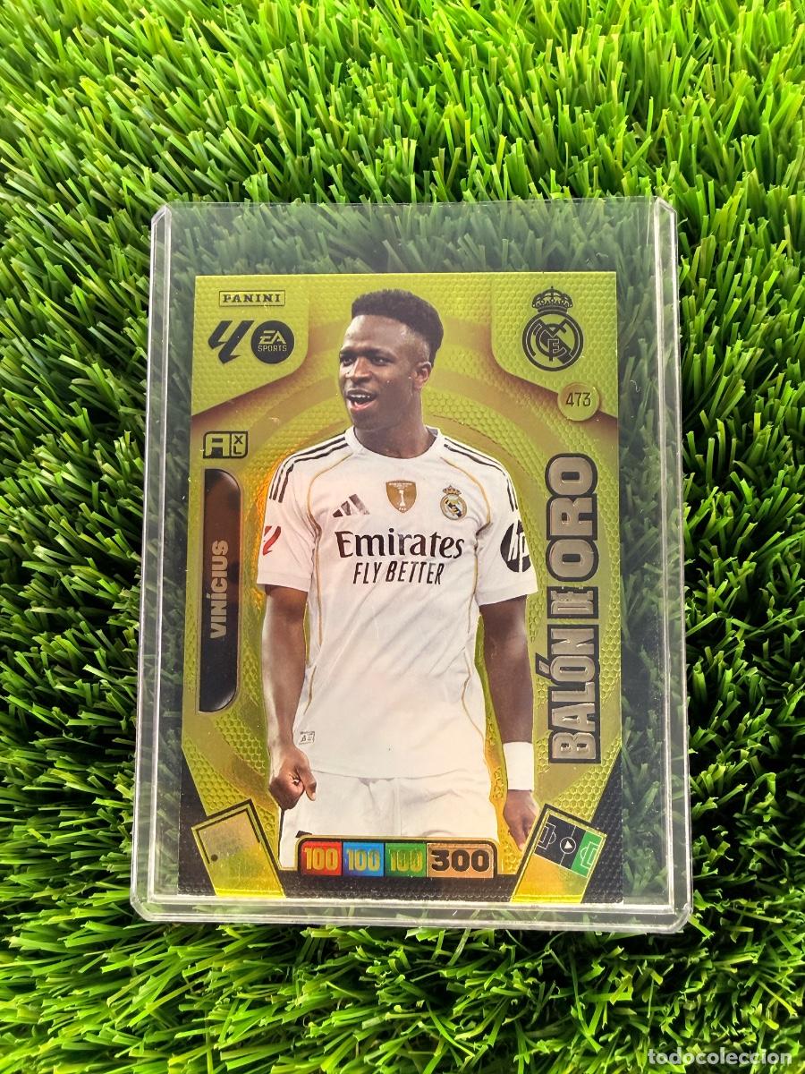 Cromos de F&uacute;tbol: N&ordm; 473 Vin&iacute;cius Jr Bal&oacute;n de Oro Real Madrid CF Adrenalyn XL 25 26