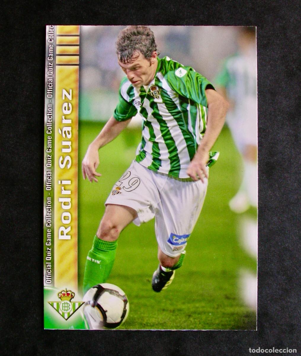 Cromos de F&uacute;tbol: 1227 RODRI SU&Aacute;REZ / BETIS / QUIZ GAME COLLECTION 2009-2010 09-10 / MUNDICROMO