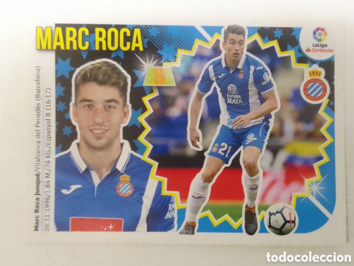 Cromos de F&uacute;tbol: Colecciones Este 2018-19 n&deg; 12 A Marc Roca &bull; Espanyol.