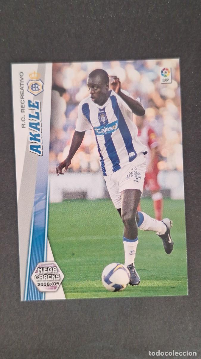 Cromos de F&uacute;tbol: L1 AKALE RECREATIVO DE HUELVA NUEVO FICHAJE 495 PANINI MEGACRACKS 2008 2009 08 09