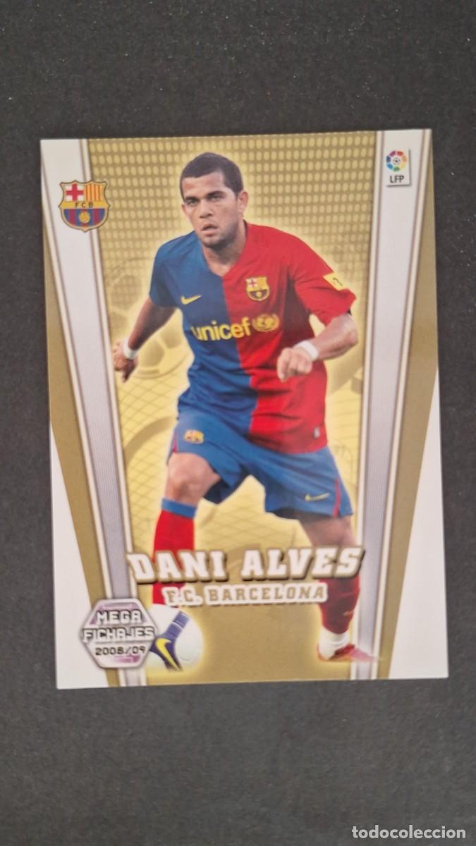 Cromos de F&uacute;tbol: L1 DANI ALVES F. C. BARCELONA MEGA FICHAJE 496 PANINI MEGACRACKS 2008 2009 08 09
