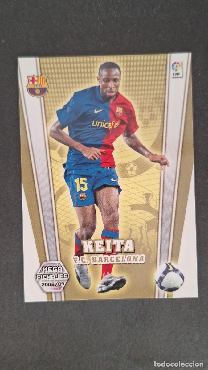Cromos de F&uacute;tbol: L1 KEITA F. C. BARCELONA MEGA FICHAJE 500 PANINI MEGACRACKS 2008 2009 08 09
