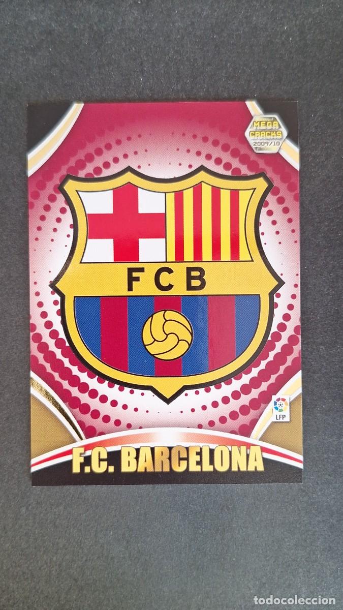 Cromos de F&uacute;tbol: L1 ESCUDO F. C. BARCELONA 55 PANINI MEGACRACKS 2009 2010 09 10