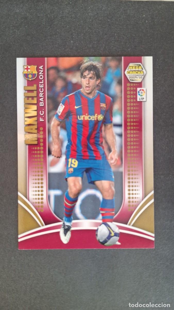 Cromos de F&uacute;tbol: L1 MAXWELL F. C. BARCELONA 63 PANINI MEGACRACKS 2009 2010 09 10