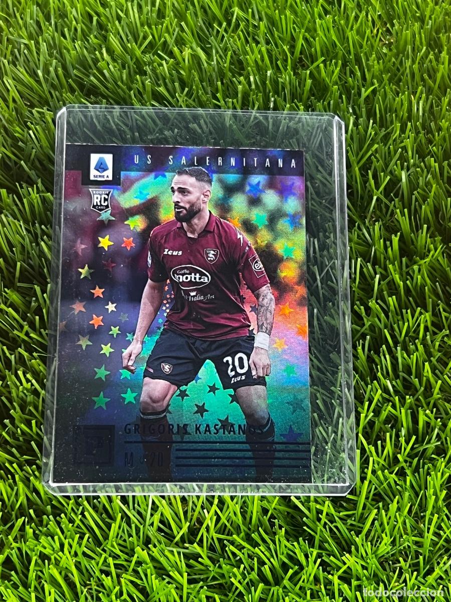Cromos de F&uacute;tbol: N&ordm; 39 Grigoris Kastanos Purple Astro Serie A Set US Salernitana Panini Chronicles Serie A 21 22