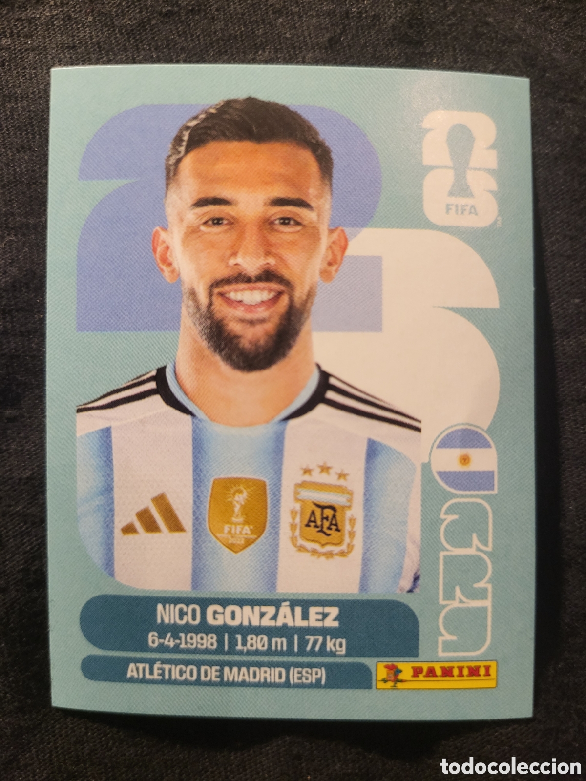 Cromos de F&uacute;tbol: ARG 16 Nico Gonzalez [Sticker] / FIFA World Cup 2026