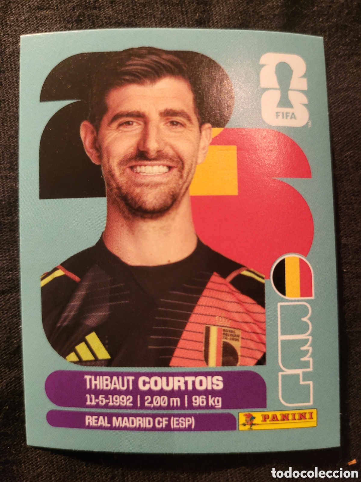 Cromos de Futebol: BEL 2 Thibaut Courtois [Sticker] / FIFA World Cup 2026