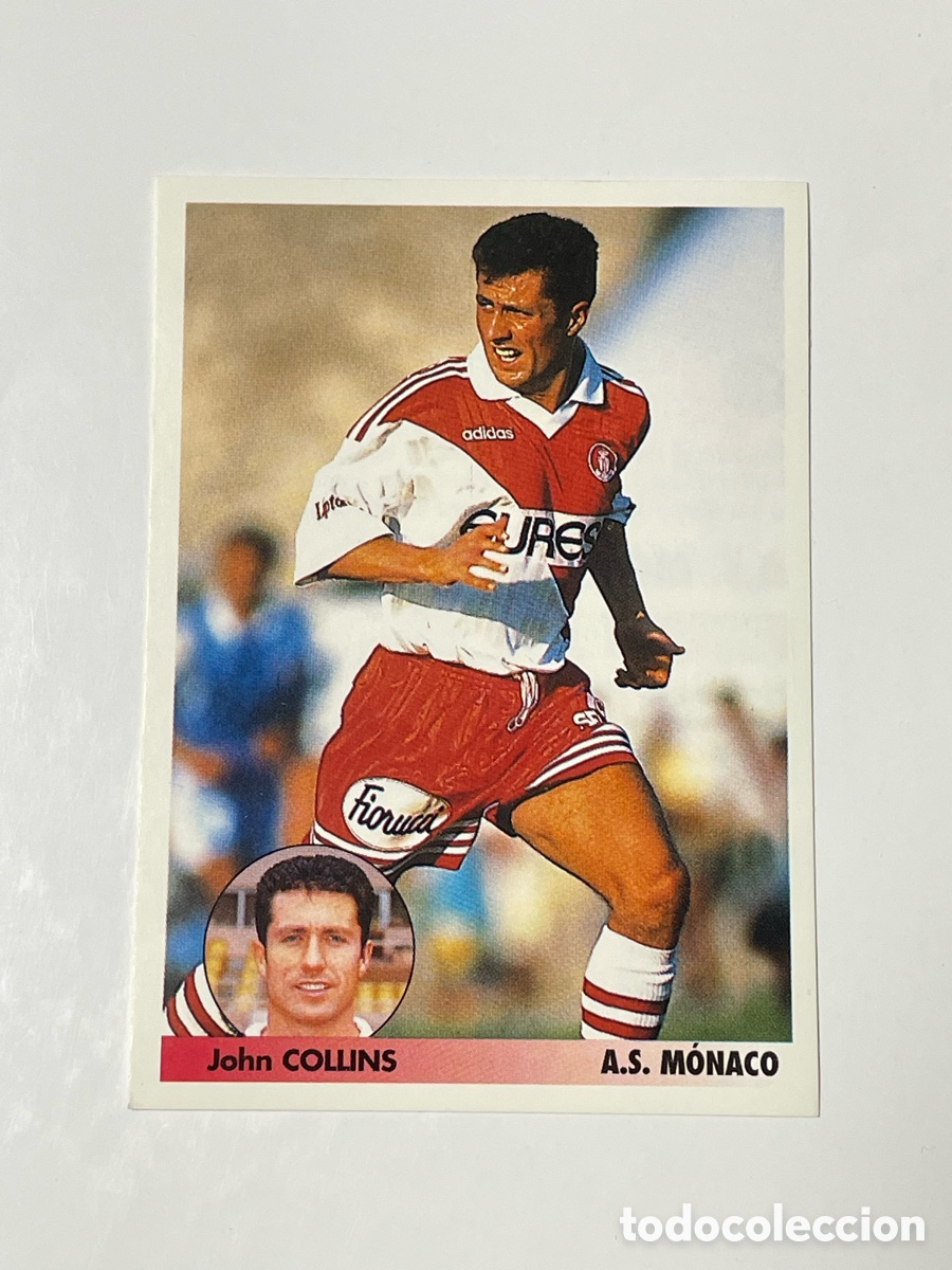 Cromos de F&uacute;tbol: John Collins M&oacute;naco Panini Los mejores equipos de Europa 1996/97 #179