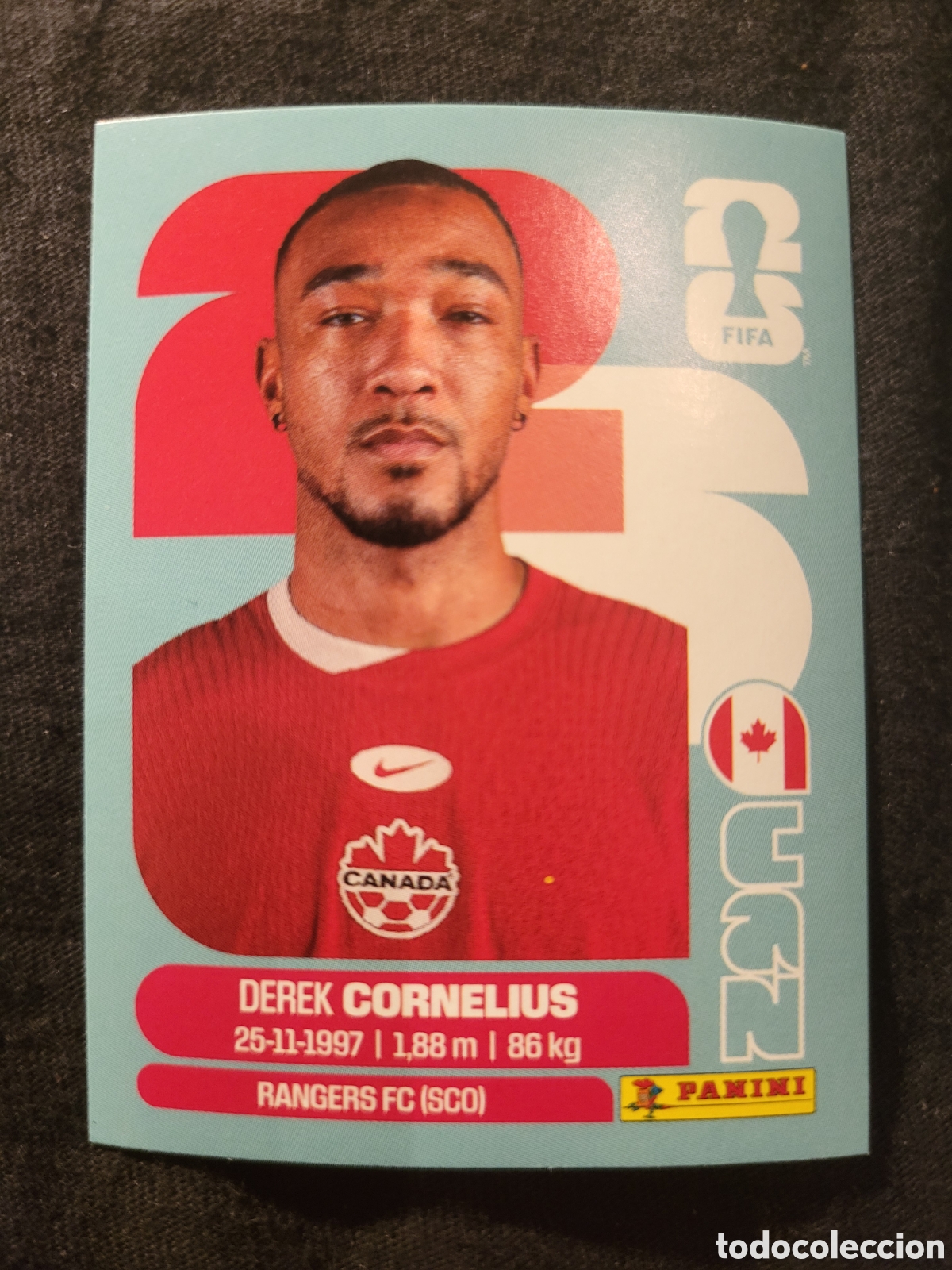 Cromos de F&uacute;tbol: CAN 7 Derek Cornelius [Sticker] / FIFA World Cup 2026