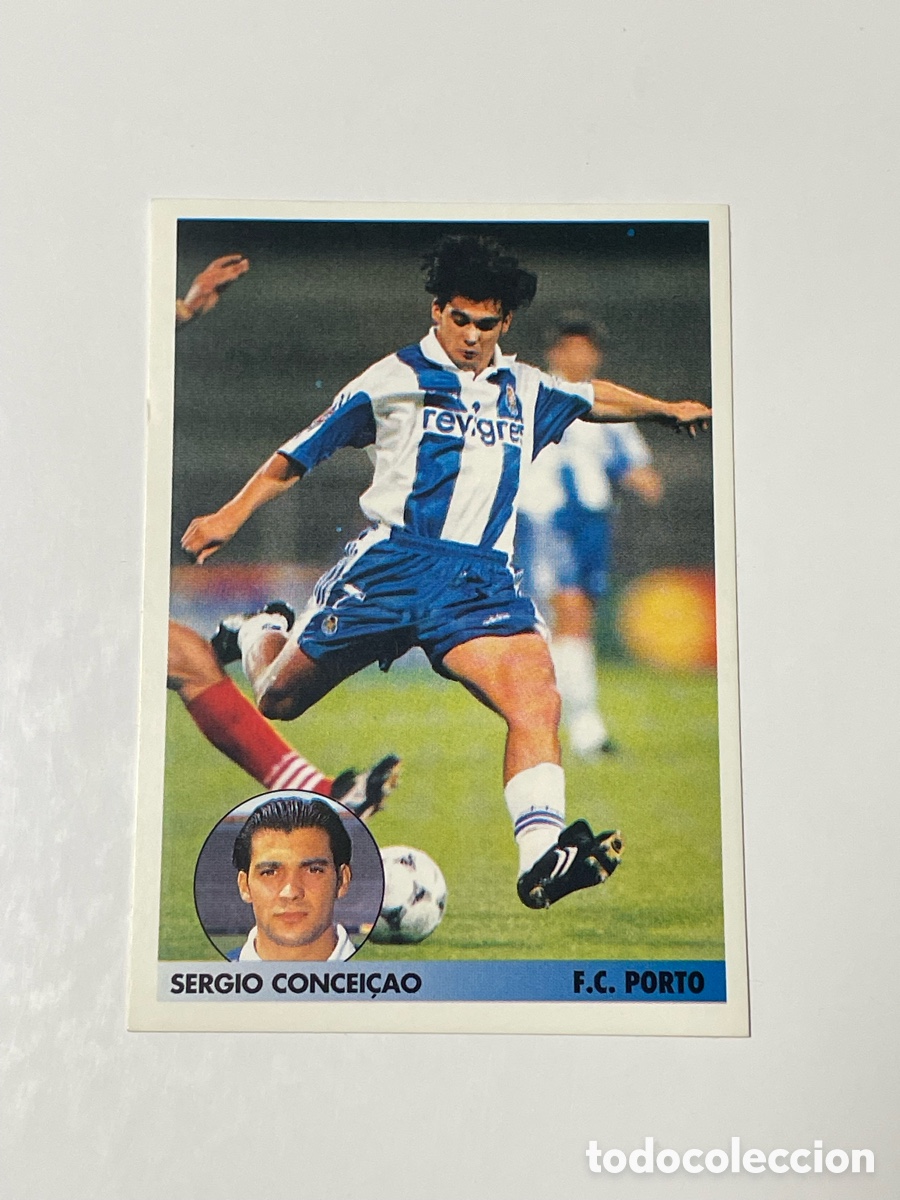 Cromos de F&uacute;tbol: Sergio Concei&ccedil;ao Oporto Panini Los mejores equipos de Europa 1996/97 #185