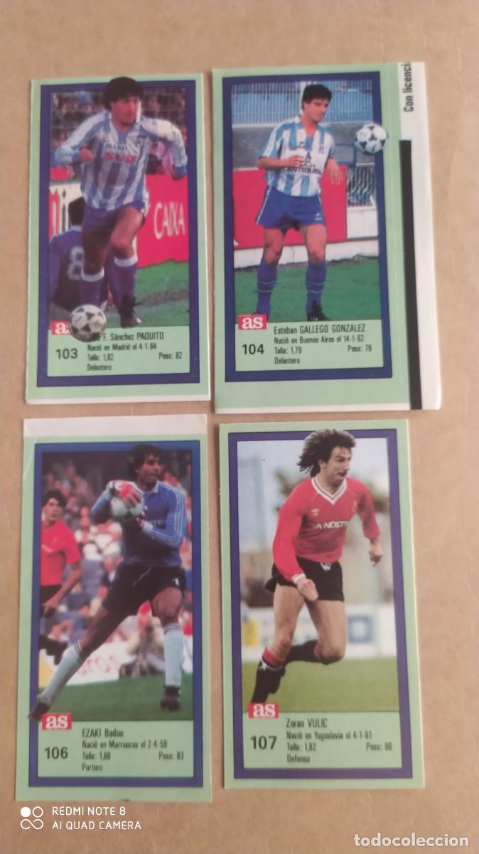 Cromos de F&uacute;tbol: MALAGA 104 GALLEGO GONZALEZ LOS ASES DE LA LIGA 1989 1990 89 90 SIN PEGAR -N1