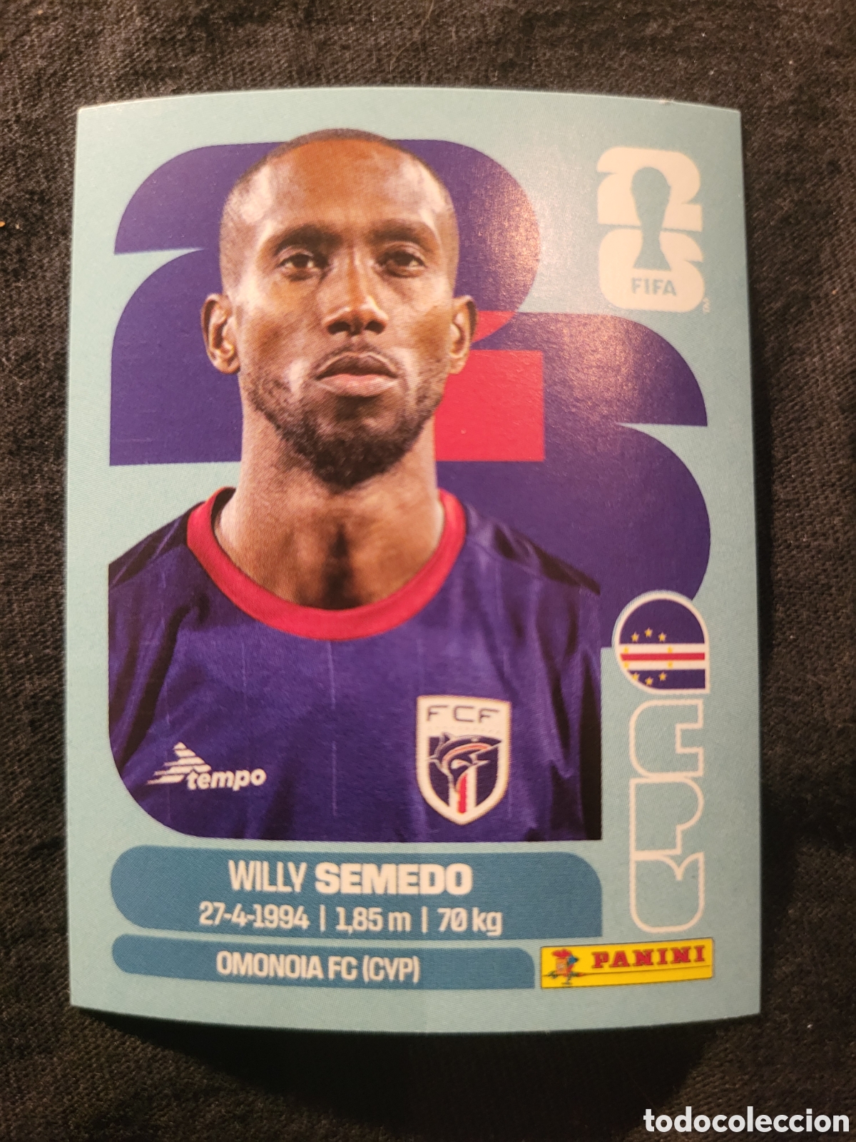 Cromos de F&uacute;tbol: CPV 19 Willy Semedo [Sticker] / FIFA World Cup 2026