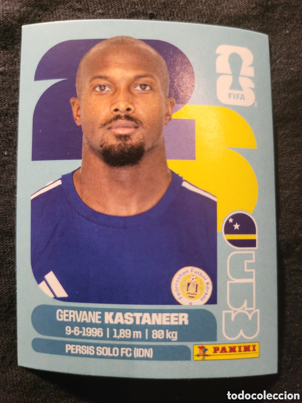Cromos de F&uacute;tbol: CUW 19 Gervane Kastaneer [Sticker] / FIFA World Cup 2026