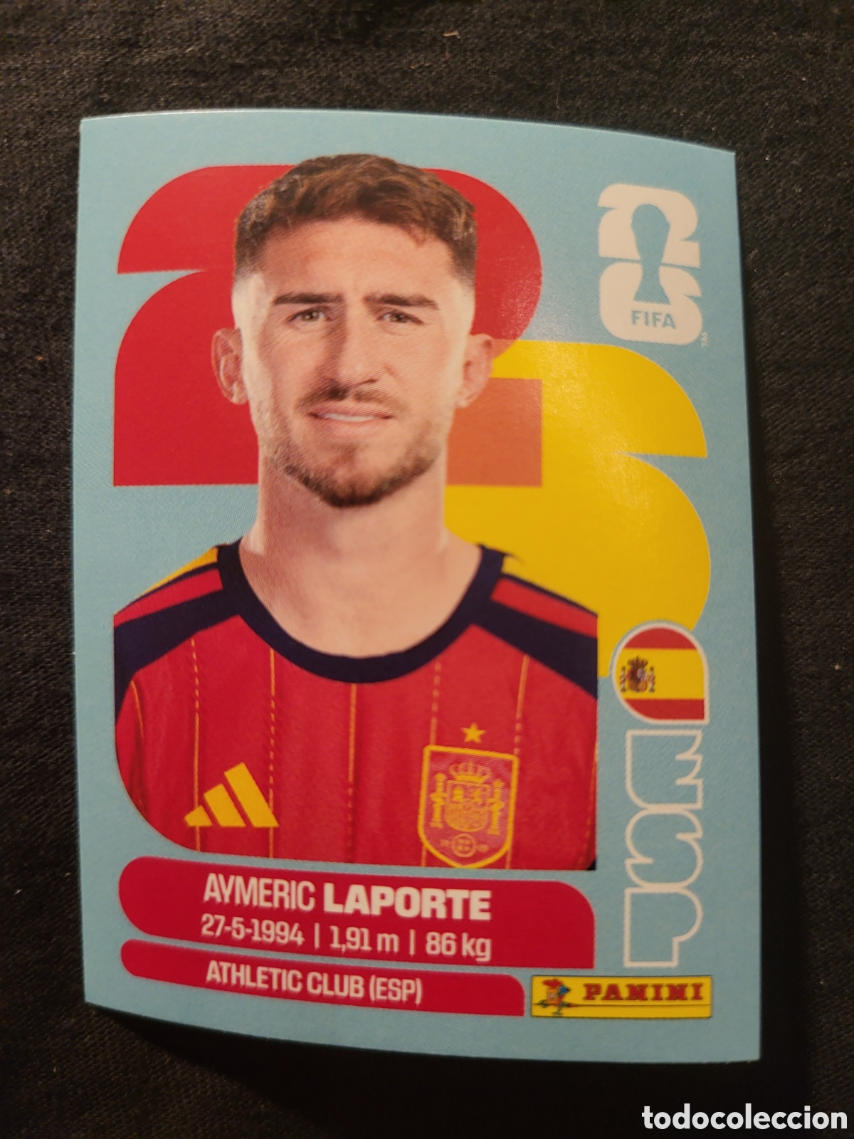 Cromos de F&uacute;tbol: ESP 4 Aymeric Laporte [Sticker] / FIFA World Cup 2026
