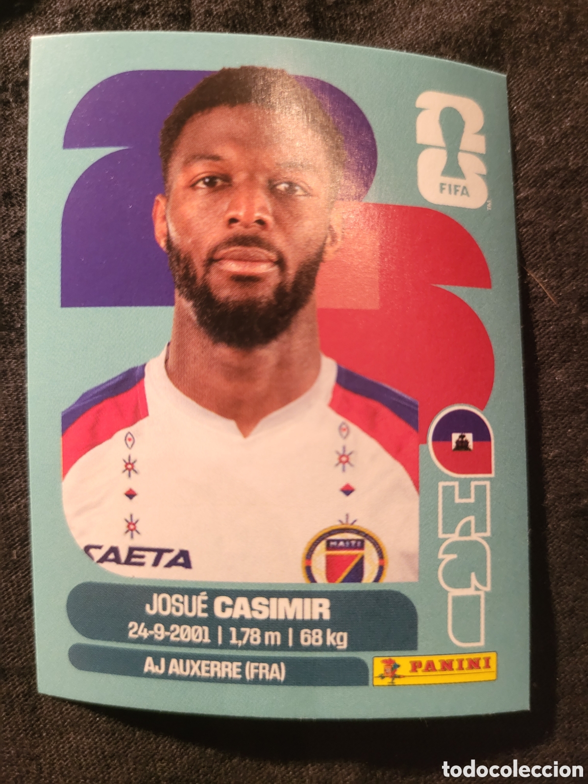 Cromos de F&uacute;tbol: HAI 16 Josue Casmir [Sticker] / FIFA World Cup 2026