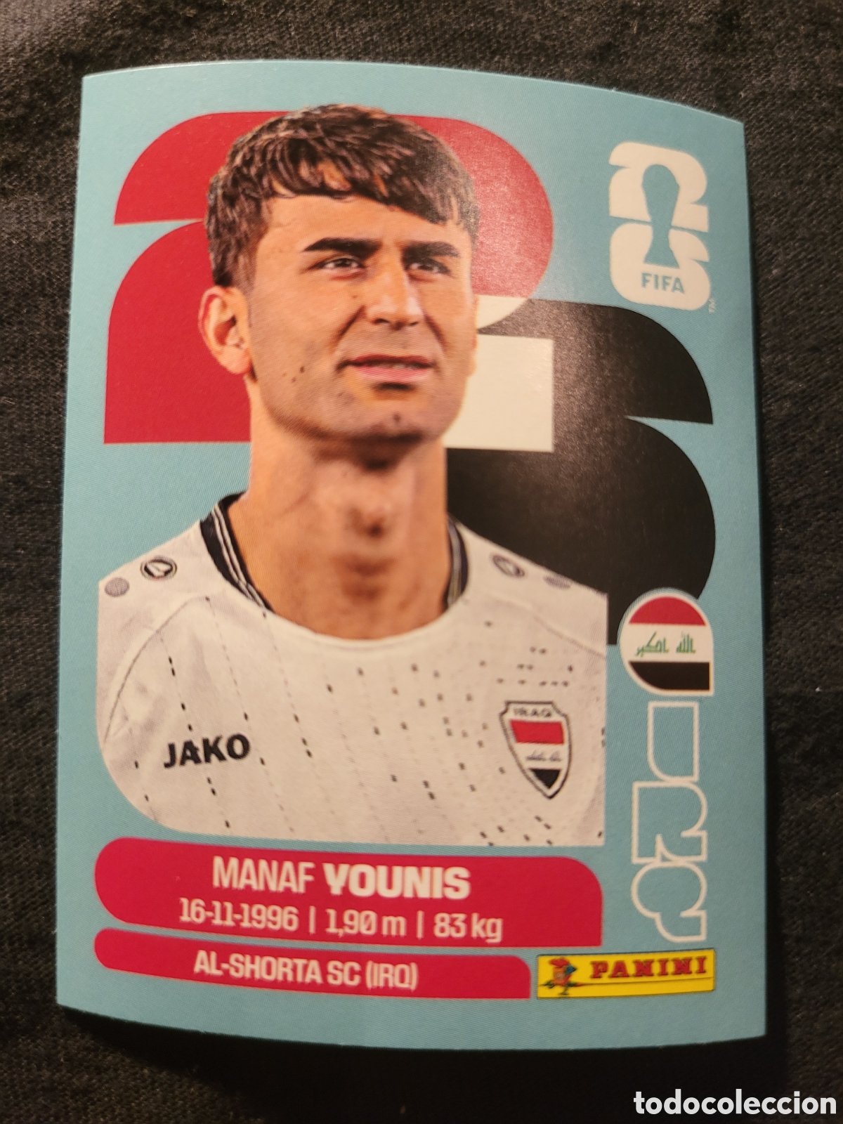 Cromos de F&uacute;tbol: IRQ 8 Manaf Younis [Sticker] / FIFA World Cup 2026