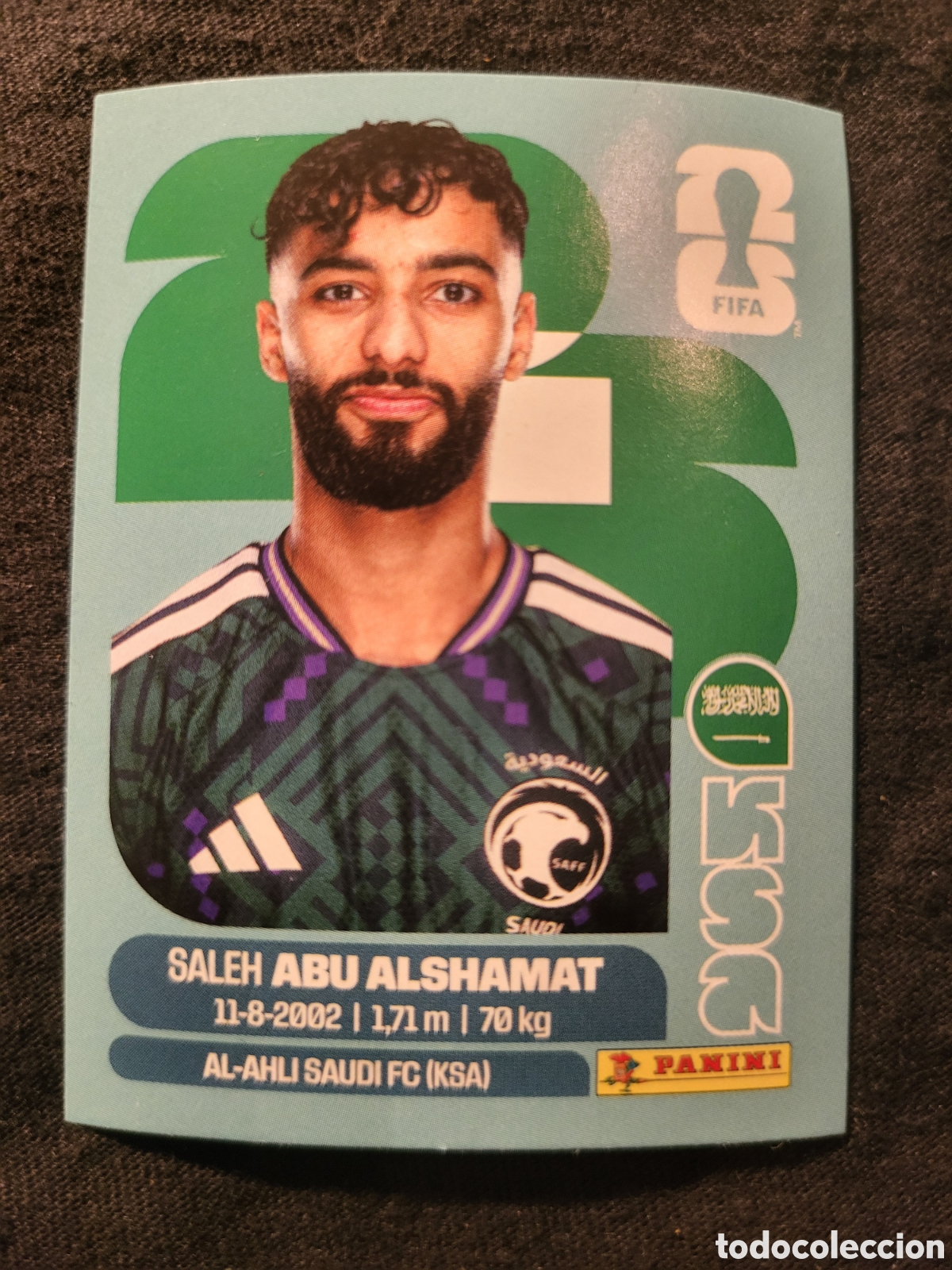 Cromos de F&uacute;tbol: KSA 14 Saleh Abu Alshamat [Sticker] / FIFA World Cup 2026