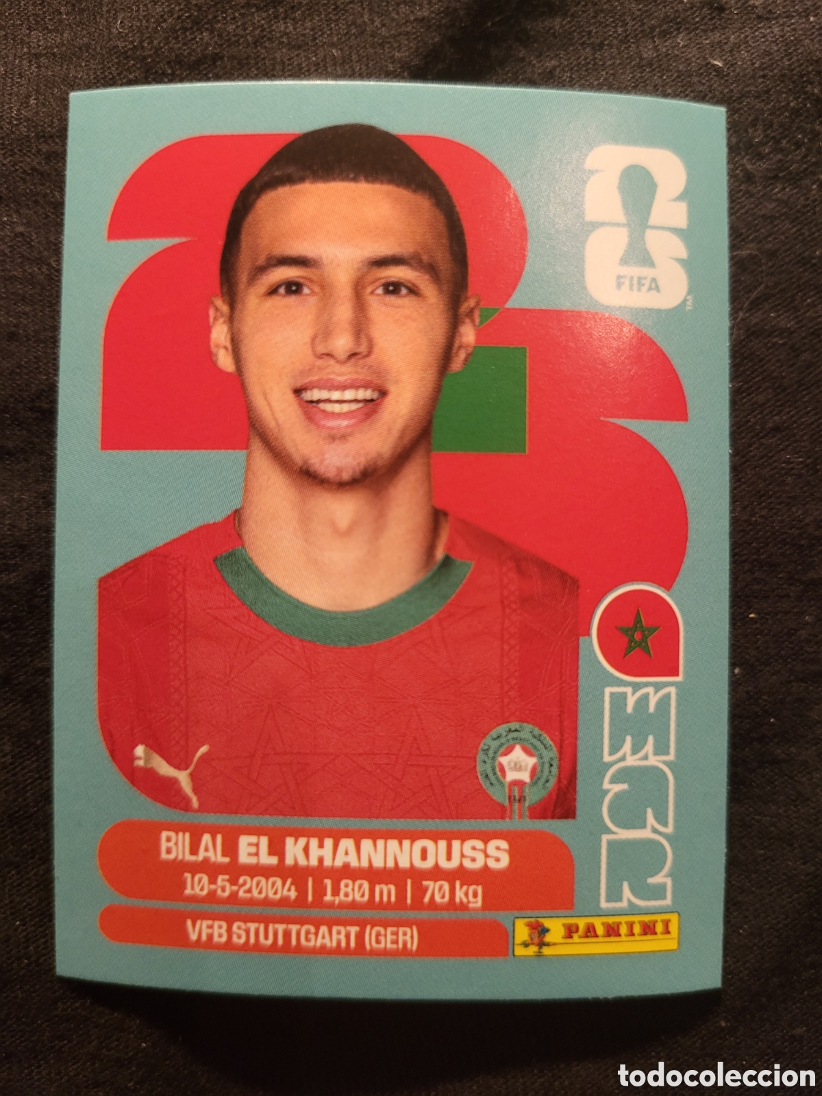 Cromos de F&uacute;tbol: MAR 14 Bilal El Khannouss [Sticker] / FIFA World Cup 2026