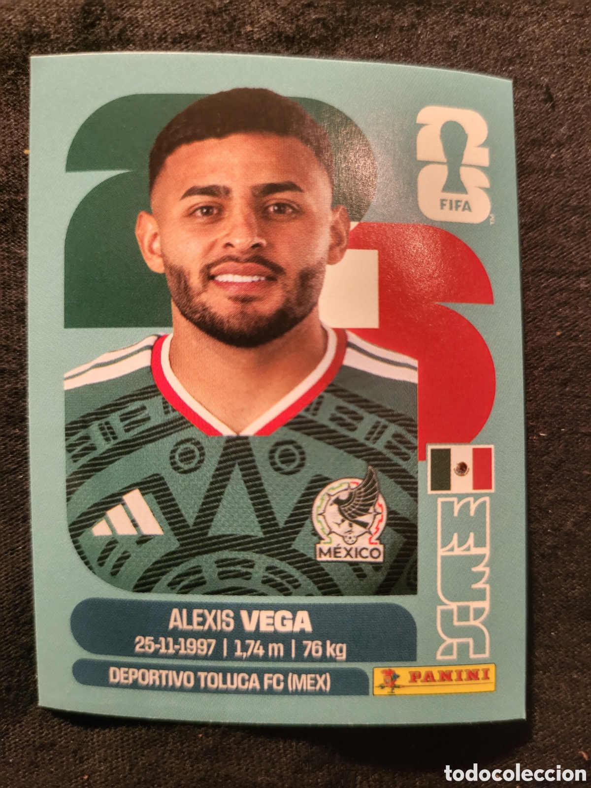Cromos de F&uacute;tbol: MEX 18 Alexis Vega [Sticker] / FIFA World Cup 2026