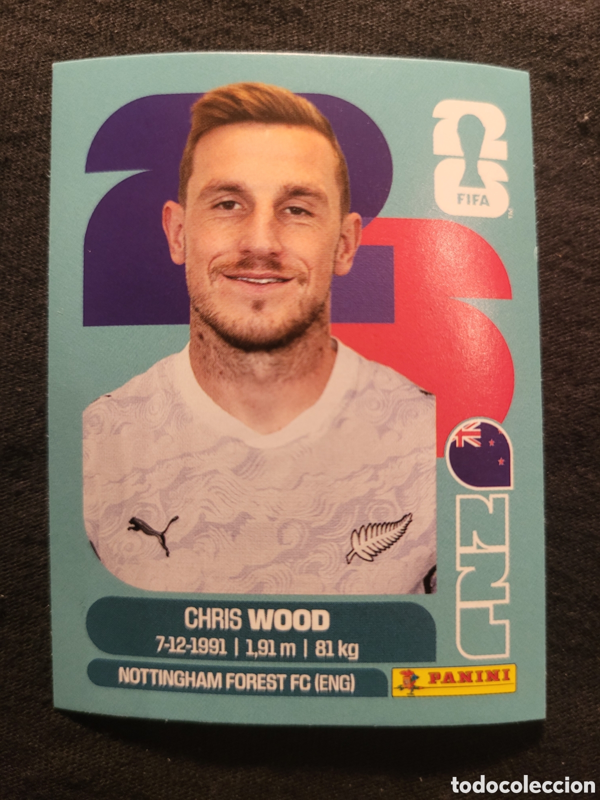 Cromos de F&uacute;tbol: NZL 17 Chris Wood [Sticker] / FIFA World Cup 2026