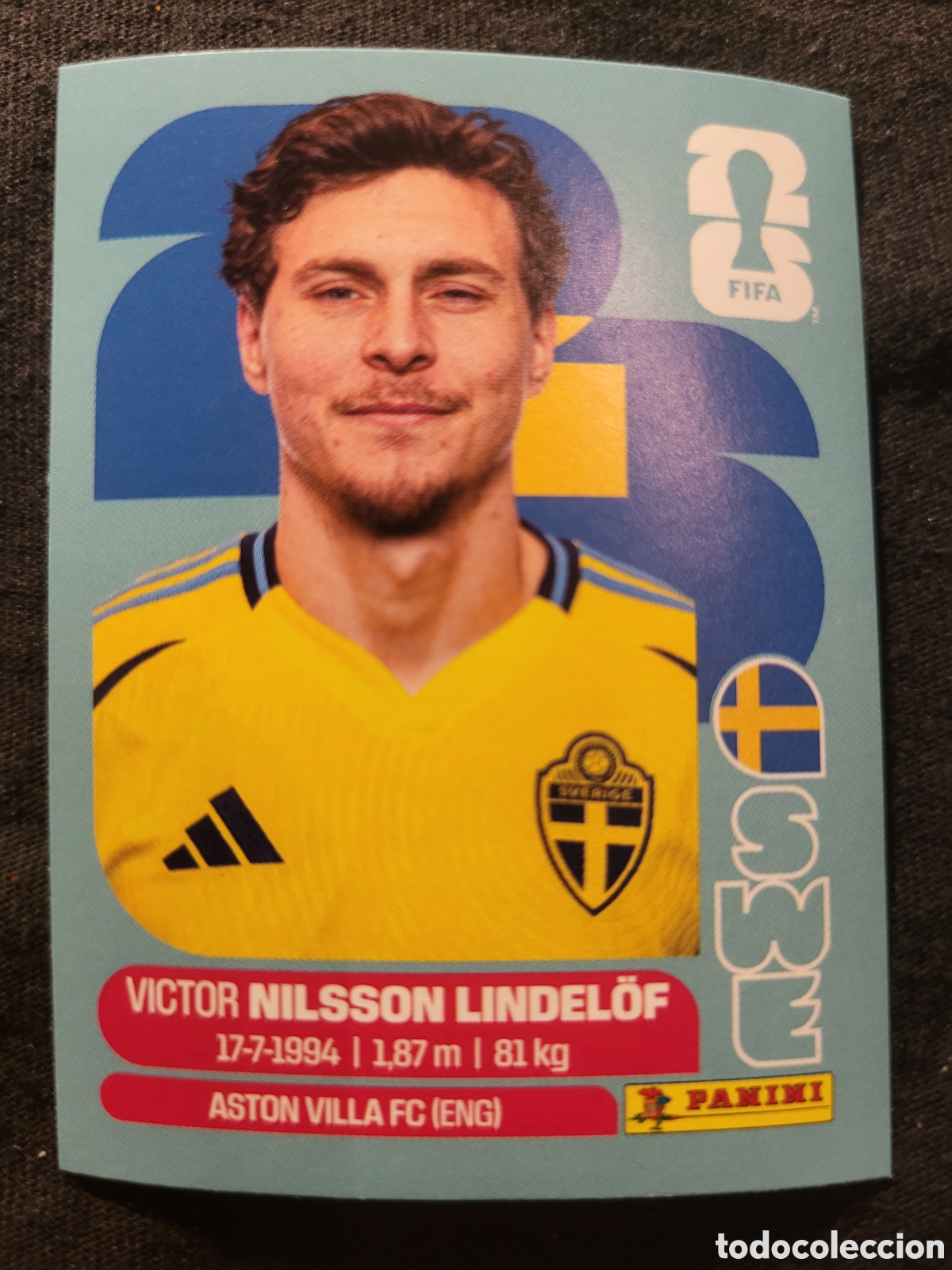 Cromos de Futebol: SWE 6 Victor Nilsson Lindelof [Sticker] / FIFA World Cup 2026