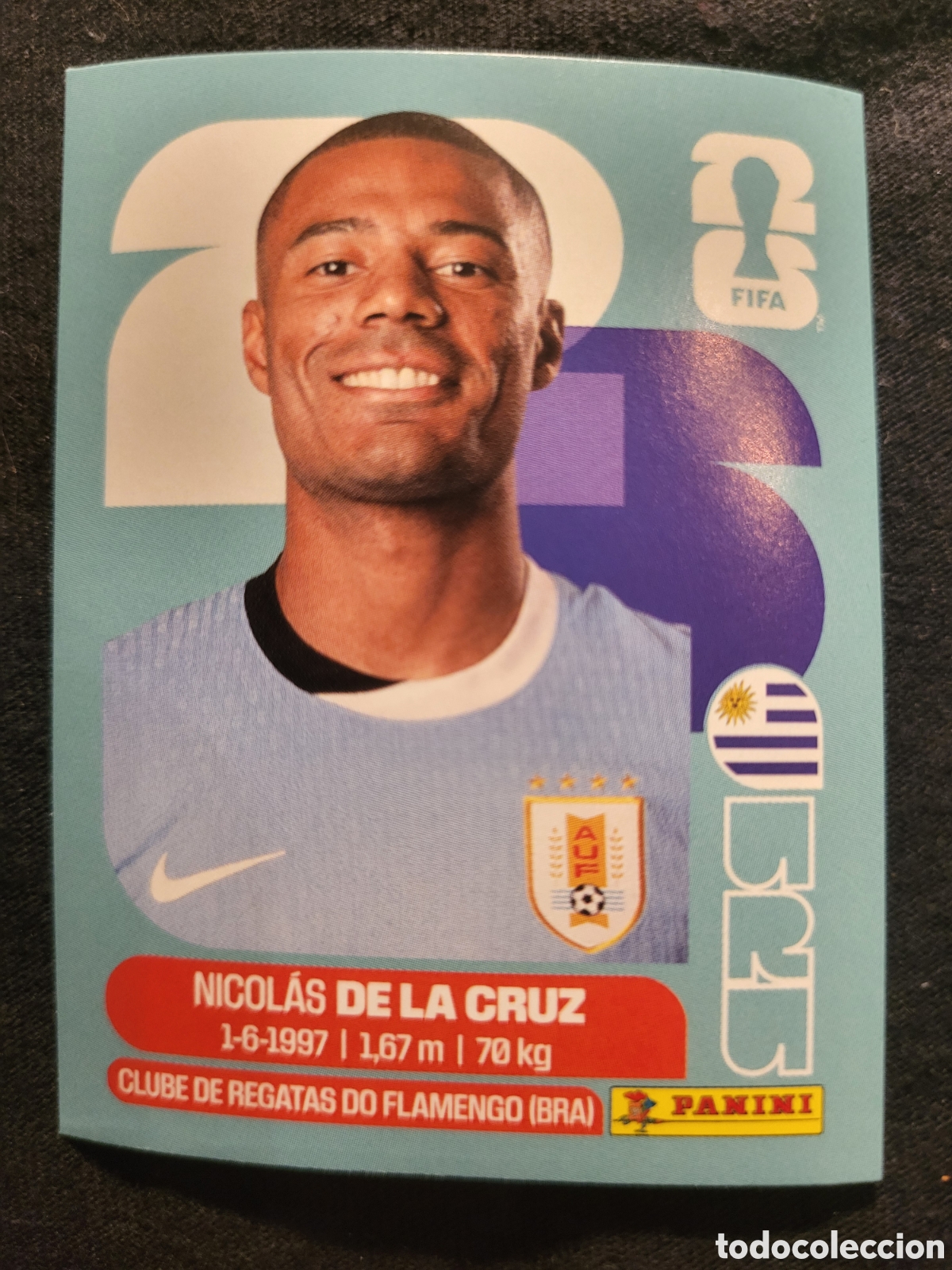Cromos de F&uacute;tbol: URU 15 Nicolas De La Cruz [Sticker] / FIFA World Cup 2026