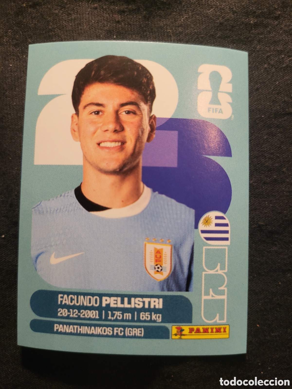 Cromos de F&uacute;tbol: URU 20 Facundo Pellistri [Sticker] / FIFA World Cup 2026