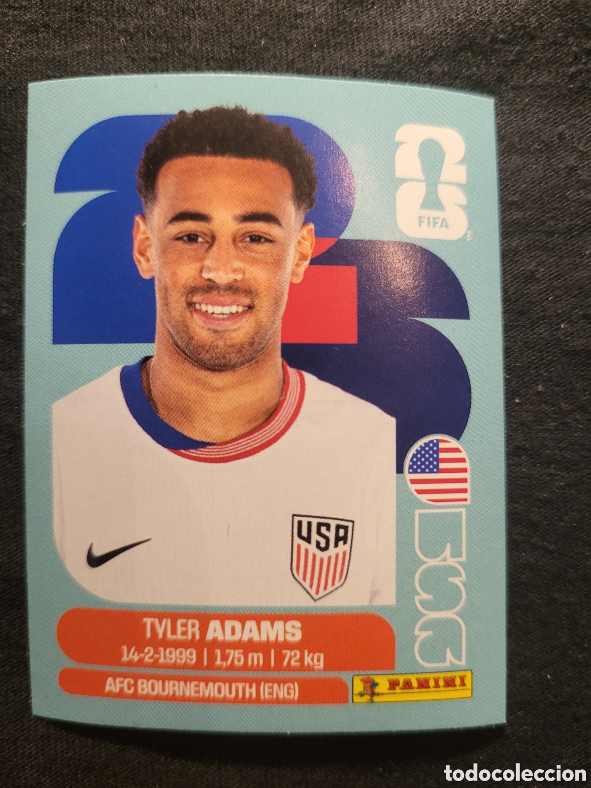 Cromos de F&uacute;tbol: USA 8 Tyler Adams [Sticker] / FIFA World Cup 2026