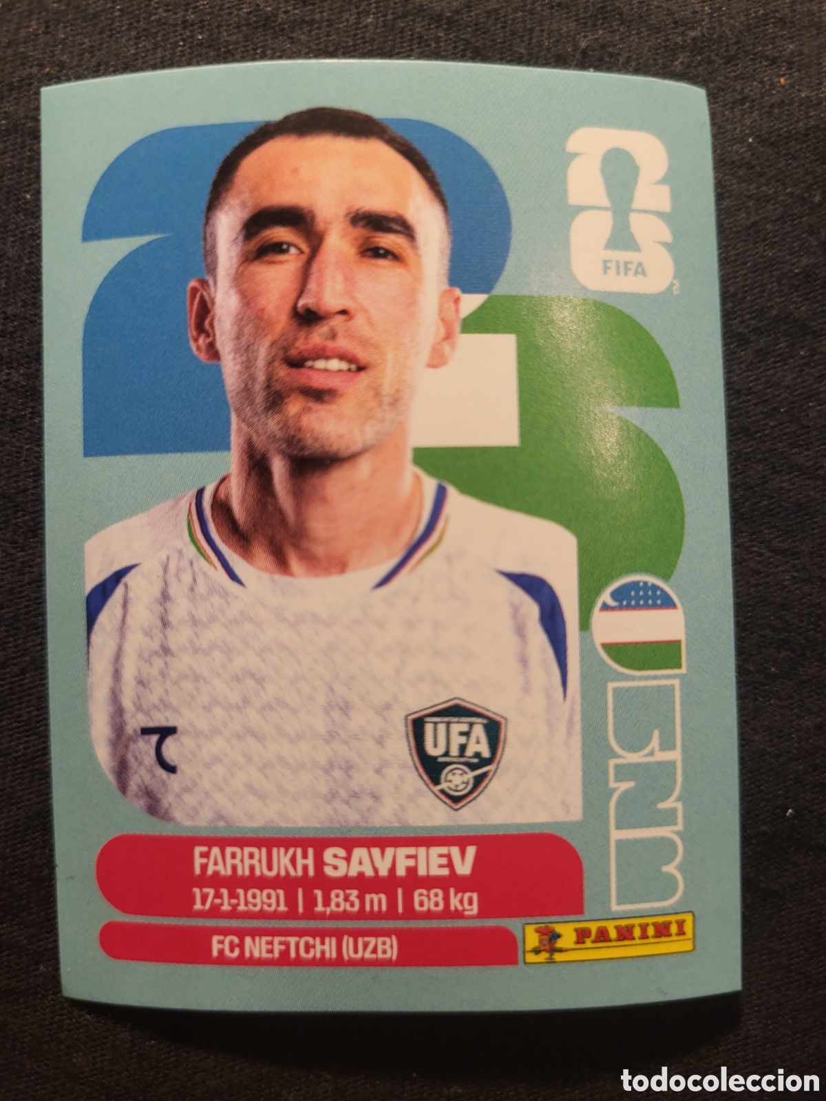 Cromos de F&uacute;tbol: UZB 3 Farrukh Sayfiev [Sticker] / FIFA World Cup 2026