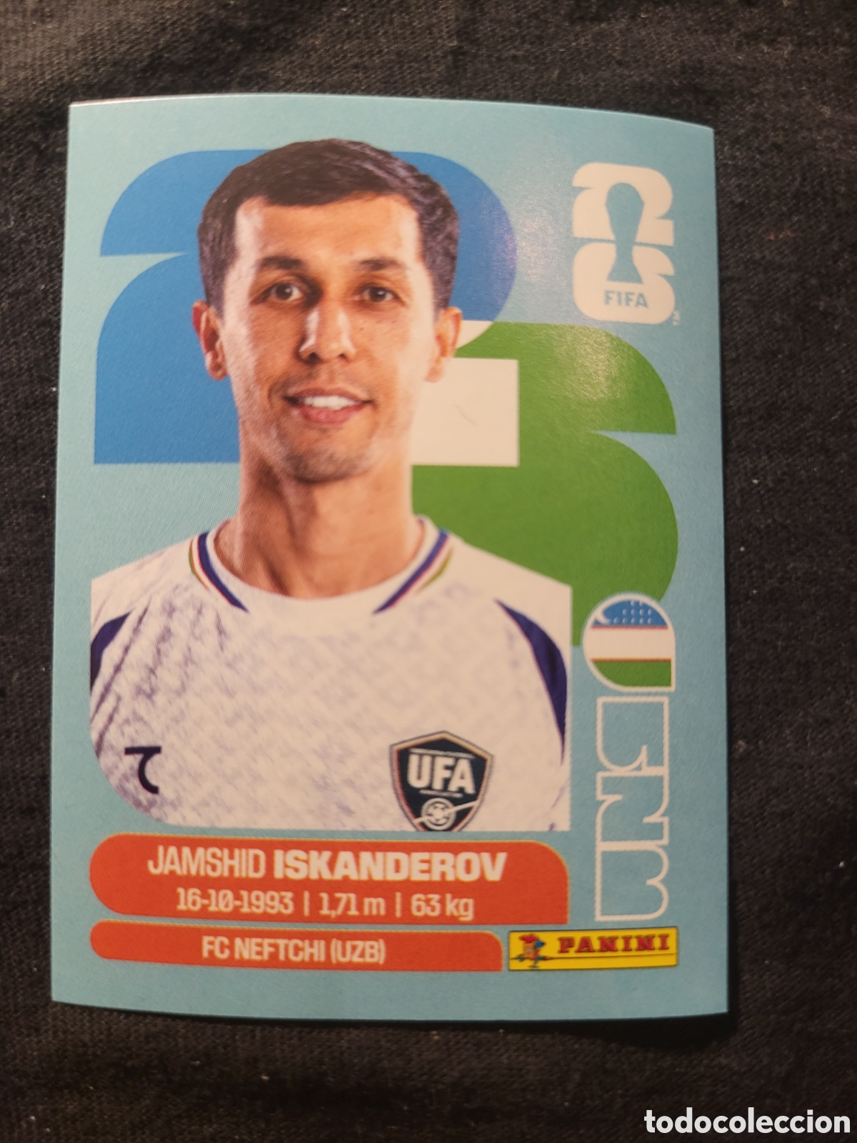 Cromos de F&uacute;tbol: UZB 12 Jamshid Iskanderov [Sticker] / FIFA World Cup 2026