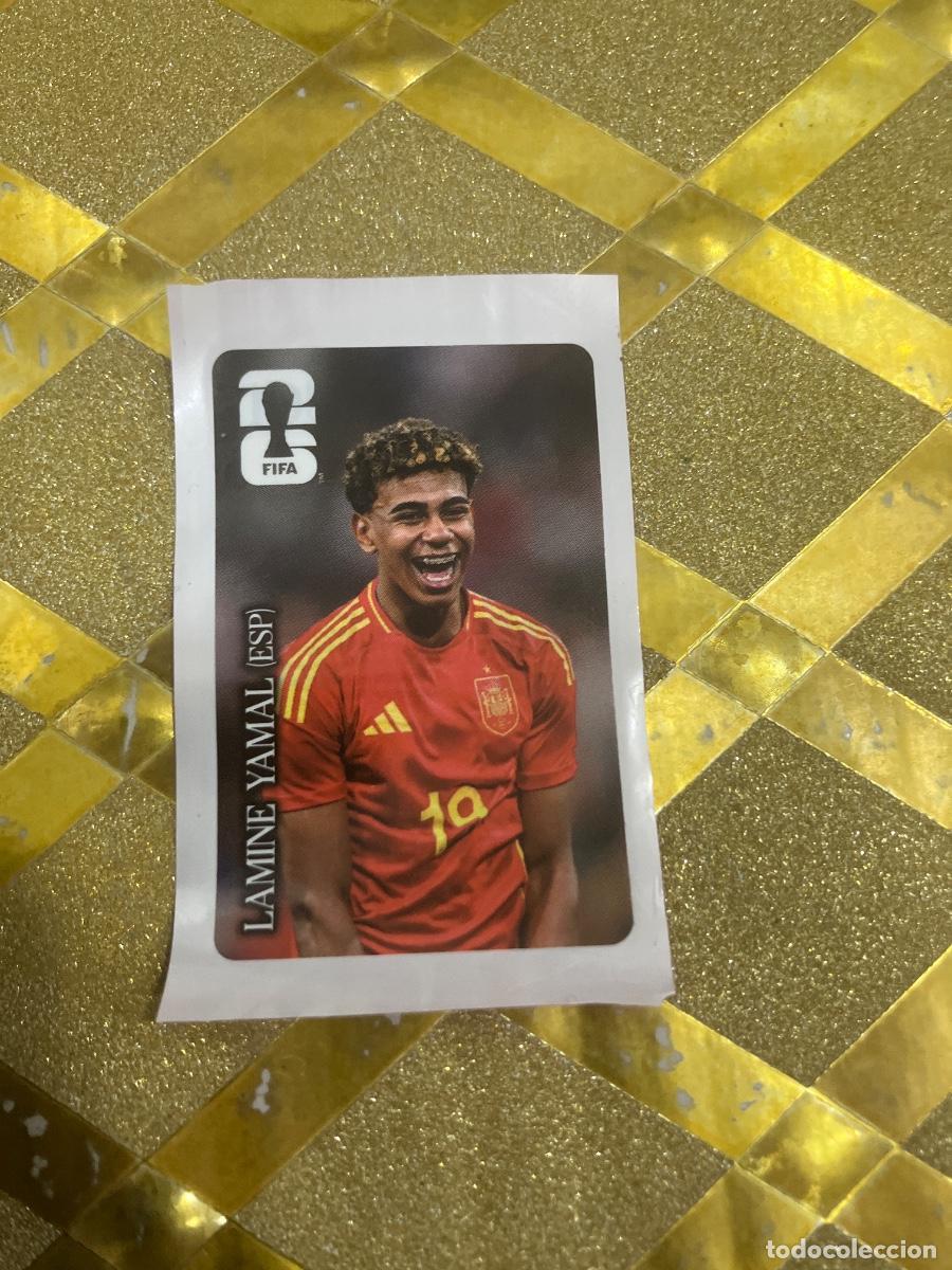 Cromos de F&uacute;tbol: CROMO ESPA&Ntilde;A LAMINE YAMAL STICKER PEGATINA COCA COLA MUNDIAL 2026 MEXICO-EEUU-CANADA PANINI !