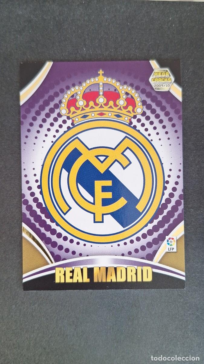 Cromos de F&uacute;tbol: L1 ESCUDO REAL MADRID 127 PANINI MEGACRACKS 2009 2010 09 10