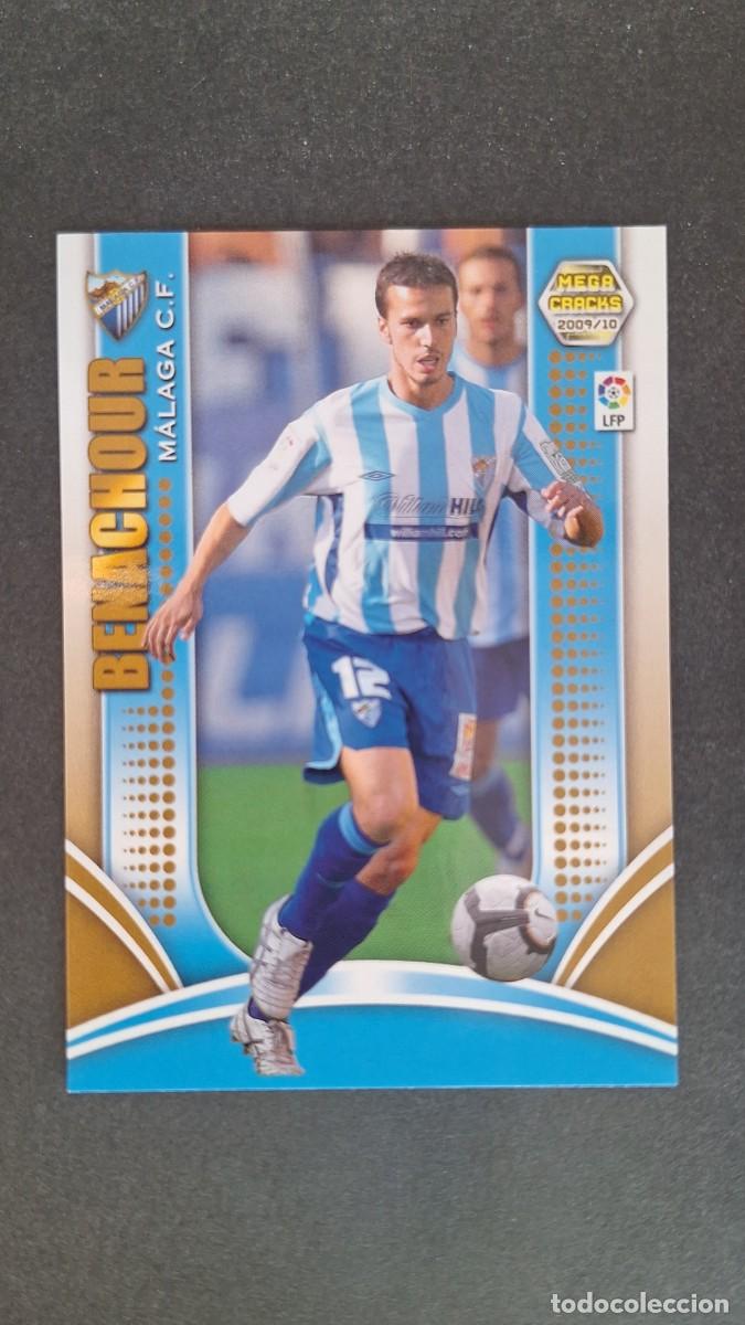 Cromos de F&uacute;tbol: L1 BENACHOUR MALAGA C. F. 157 PANINI MEGACRACKS 2009 2010 09 10