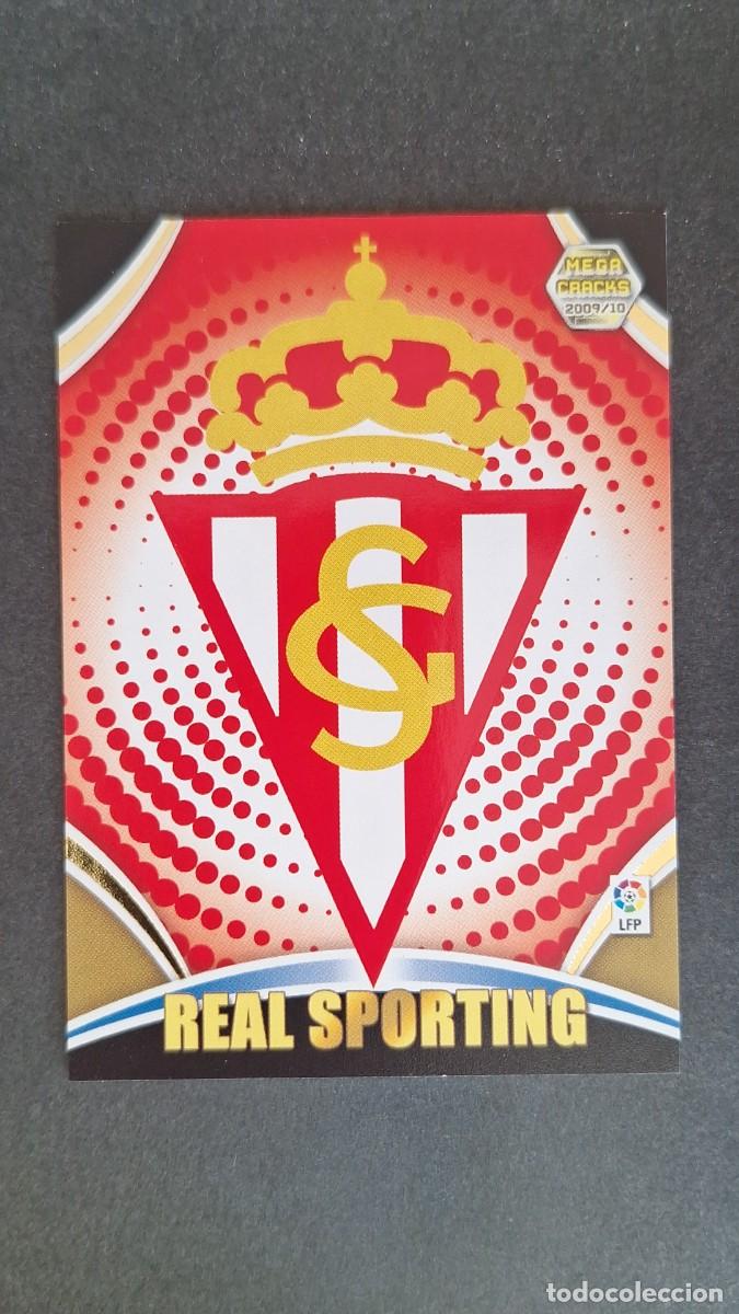 Cromos de F&uacute;tbol: L1 ESCUDO SPORTING DE GIJON 235 PANINI MEGACRACKS 2009 2010 09 10