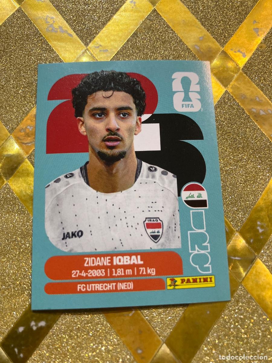 Cromos de F&uacute;tbol: CROMO DE F&Uacute;TBOL NUMERO IRQ 9 ZIDANE IRAK MUNDIAL 2026 MEXICO-EEUU-CANADA PANINI !