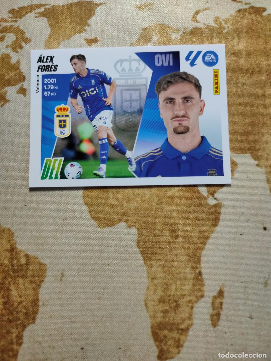 Cromos de F&uacute;tbol: Liga Este Oviedo 20 bis ALEX FOR&Eacute;S coloca 2025-26 25 26