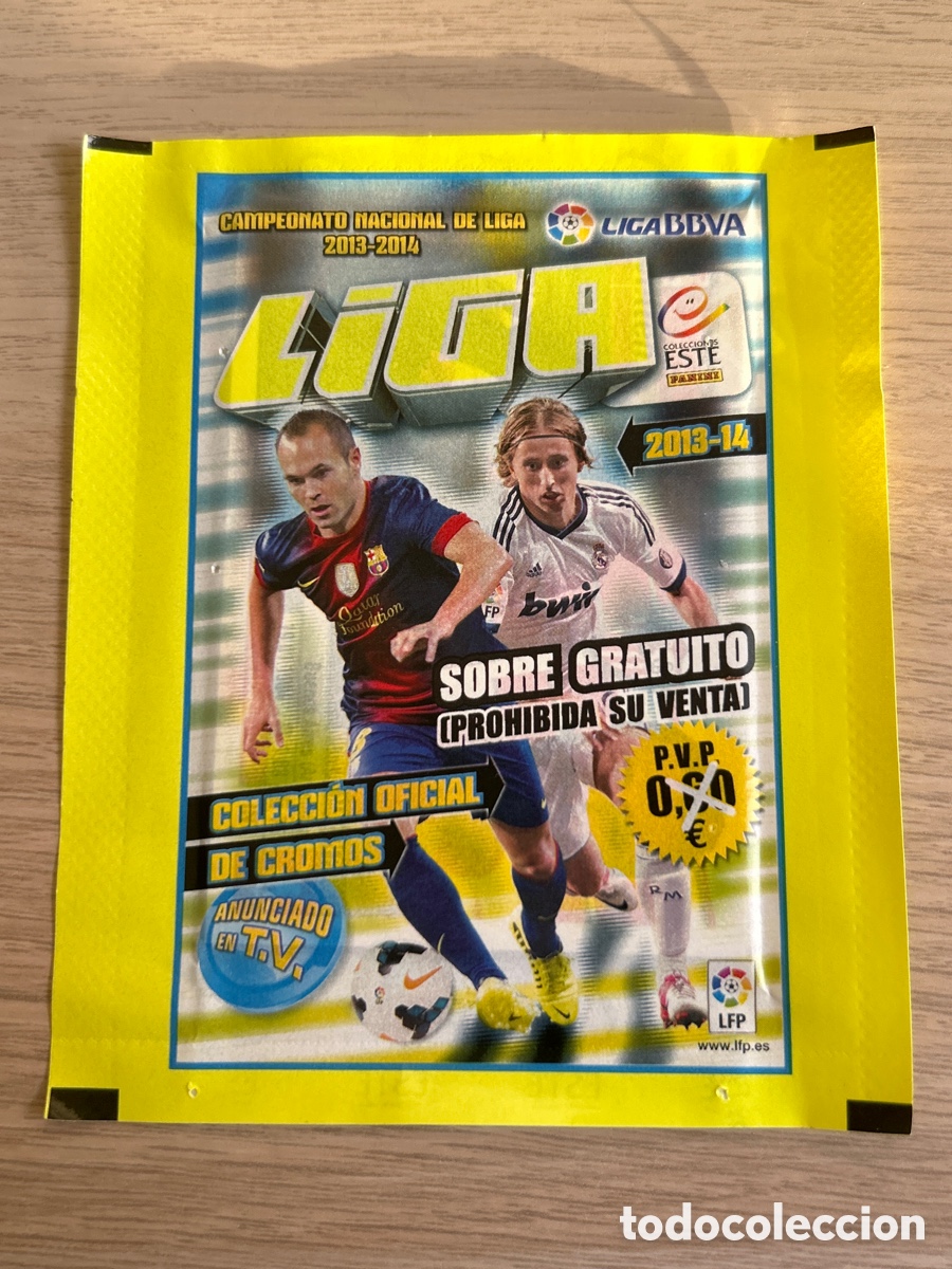 Cromos de F&uacute;tbol: SOBRE DE CROMOS SIN ABRIR LIGA 2013 2014 1314 ESTE SOBRE ANCHO GRATUITO