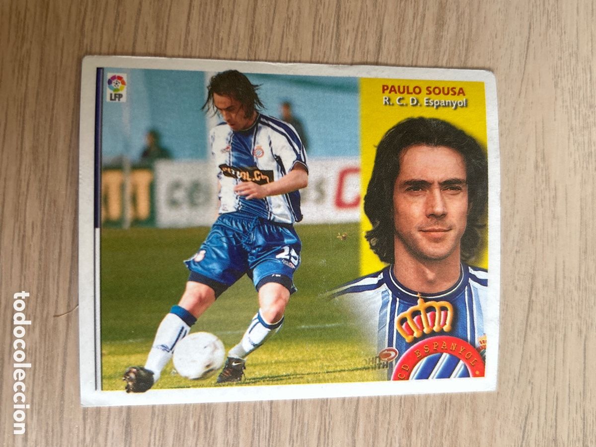Cromos de F&uacute;tbol: PAULO SOUSA ESPANYOL BAJA LIGA ESTE 2002 2003 02 03 NUNCA PEGADO SIN PEGAR