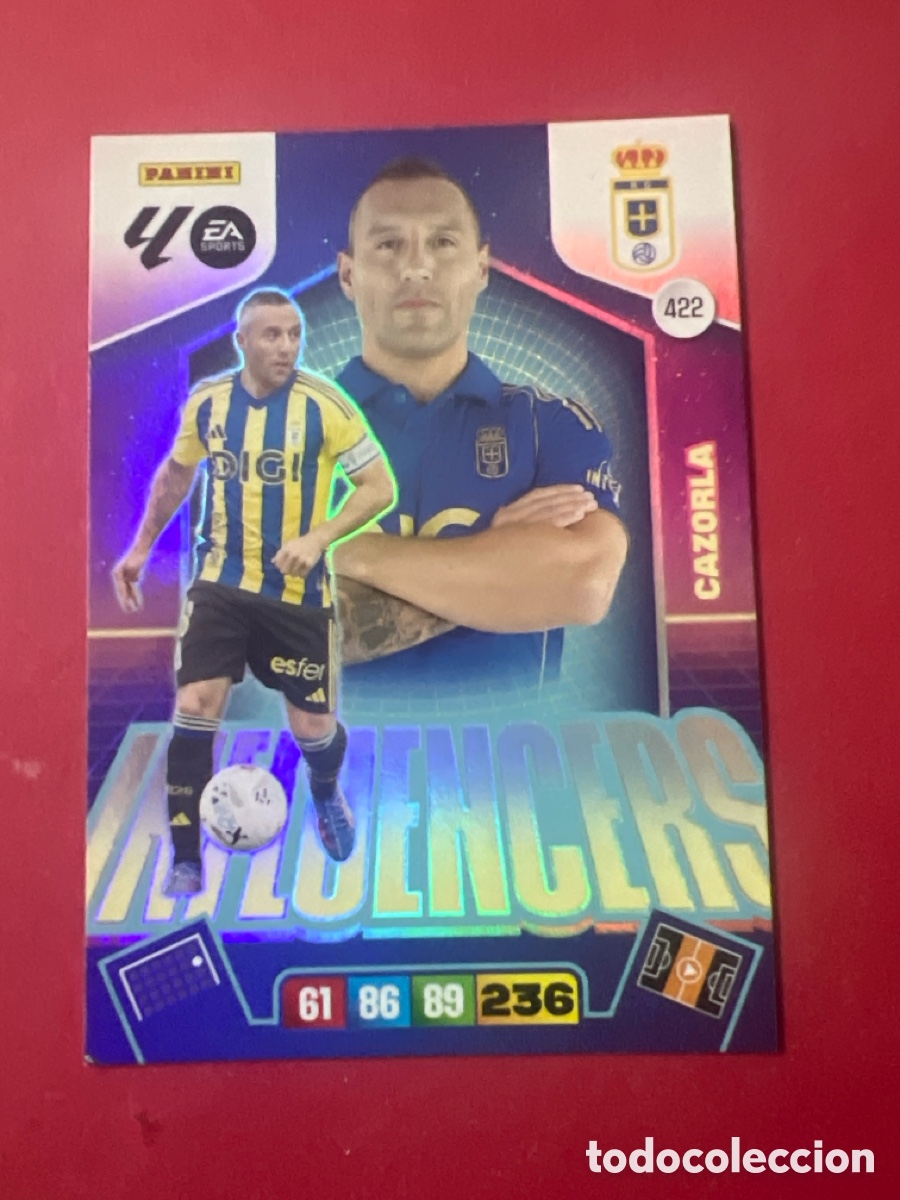 Cromos de F&uacute;tbol: C55. CARD ADRENALYN XL PANINI 2025-2026 25 26 INFLUENCERS CAZORLA OVIEDO 422