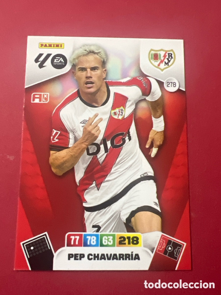 Fu&szlig;ball-Sticker: C170. Cromo Adrenalyn XL. 2025 2026. 25 26. Pep Chava. Rayo Vallecano. N &ordm; 278